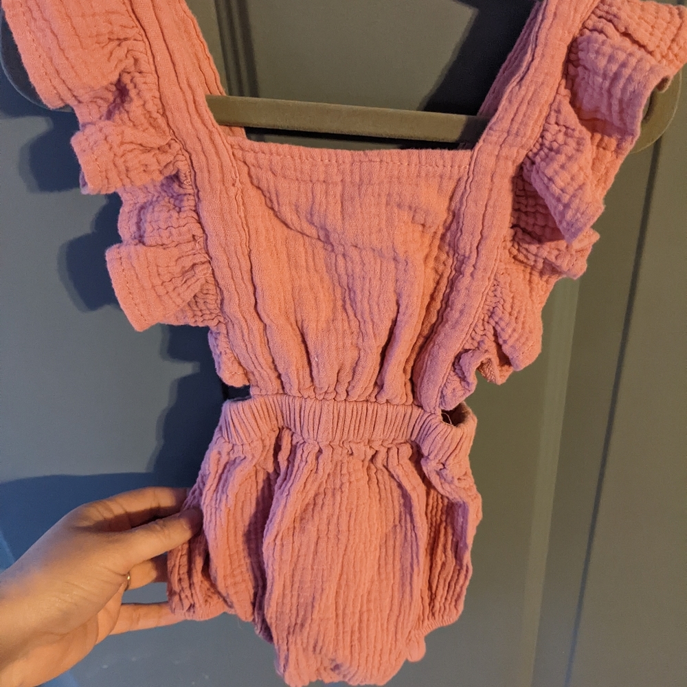 Shiloh Ruffle Back Romper